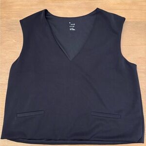 a new day Black V-Neck Tank Top